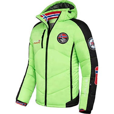 Nebulus Herren Skijacke Force, Outdoorjacken, Funktionsjacke, schwarz-Lime - im Sale